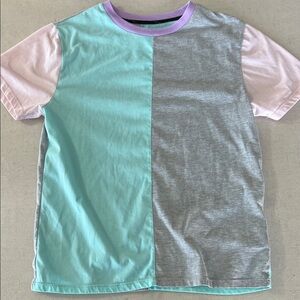 art class Mint, Gray & Light Pink Colorblock Tee